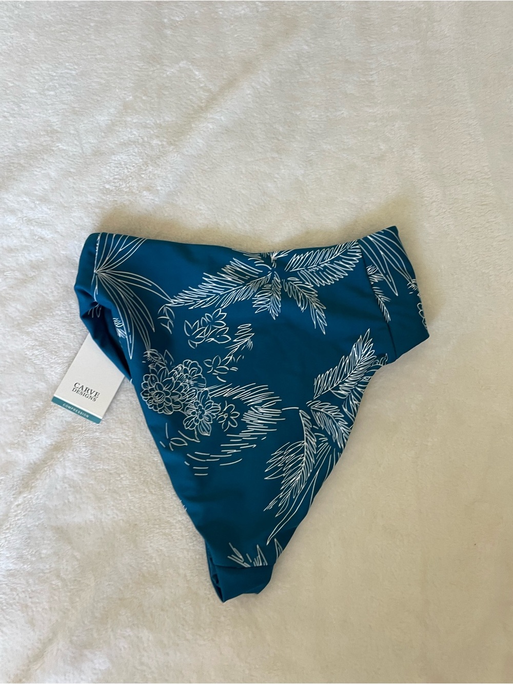 Carve Designs Lani Pocket Compression High-Waist Bikini Bottom - Picture 7 of 8
